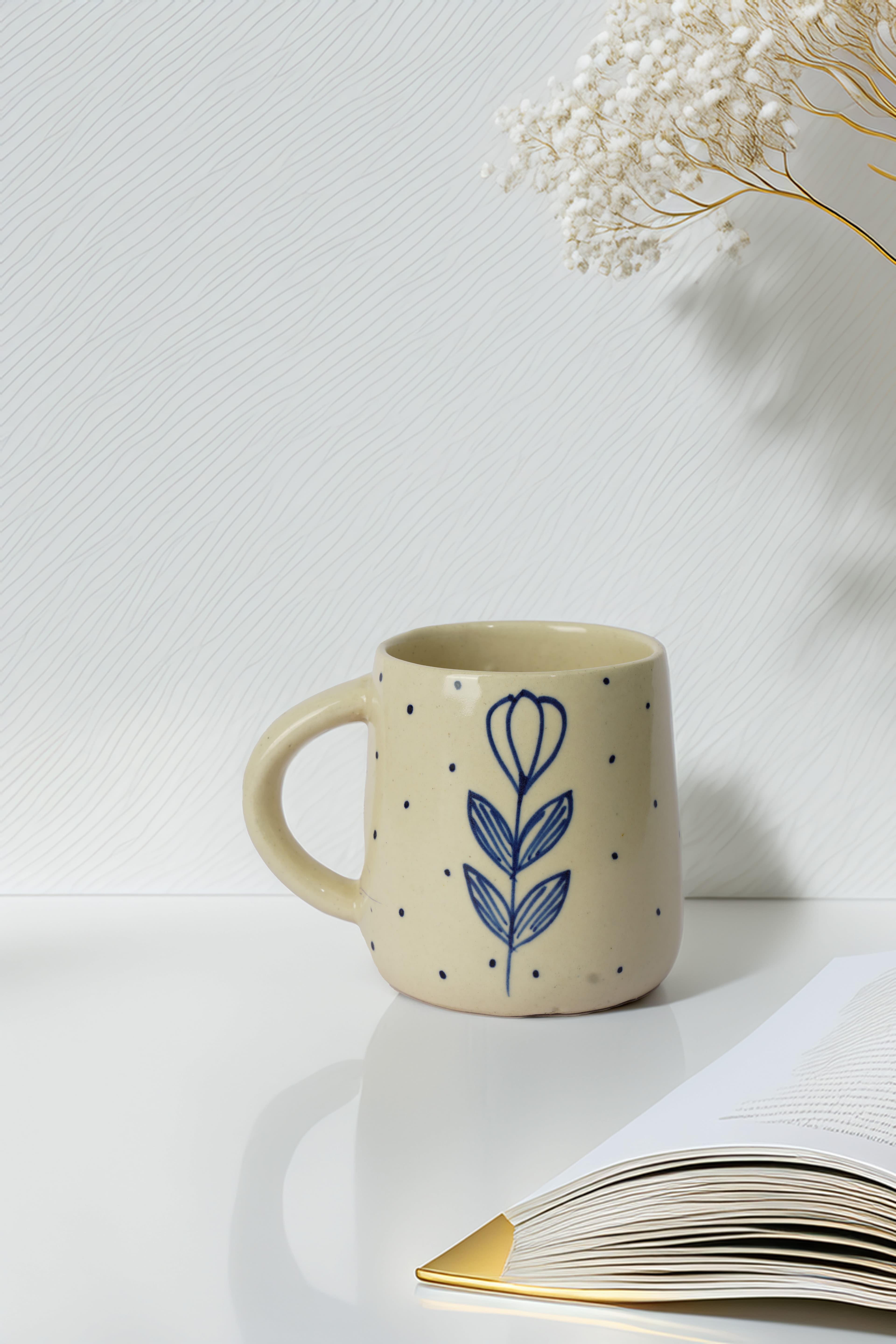 Garden Blooms Handmade Ceramic Cup