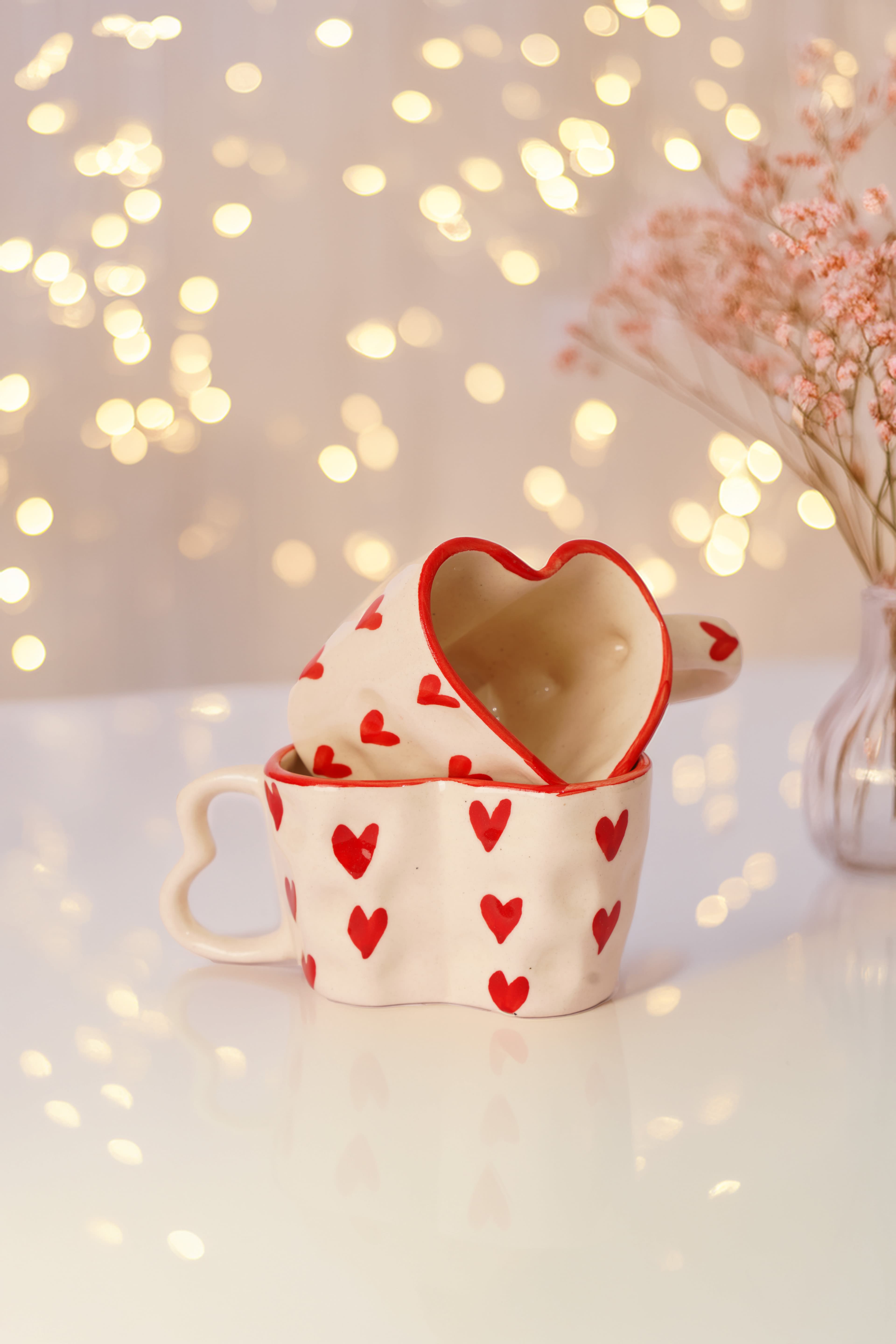 Love Nests Heart Surprise Handmade Ceramic Mug