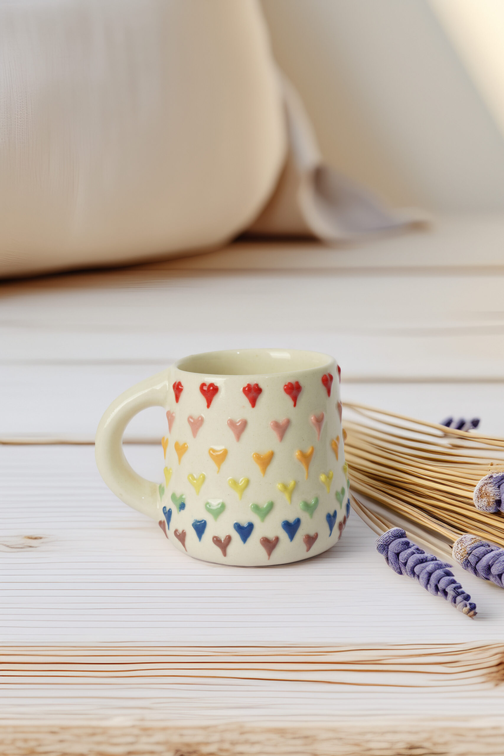 Rainbow Heart Mug