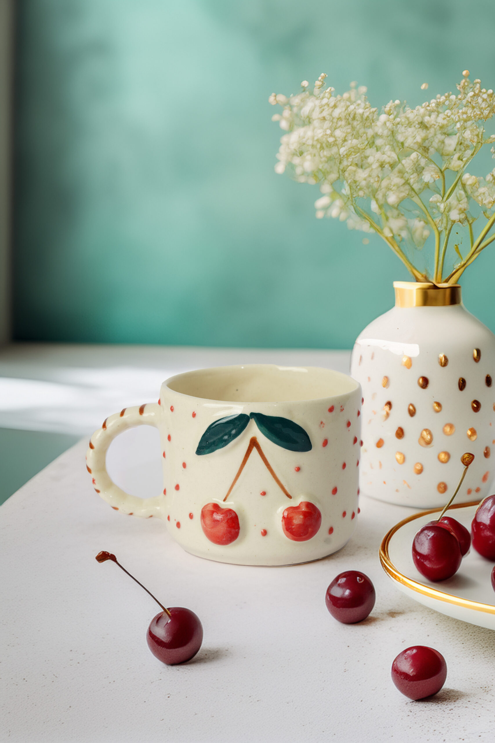 Cherry Whimsy Mug