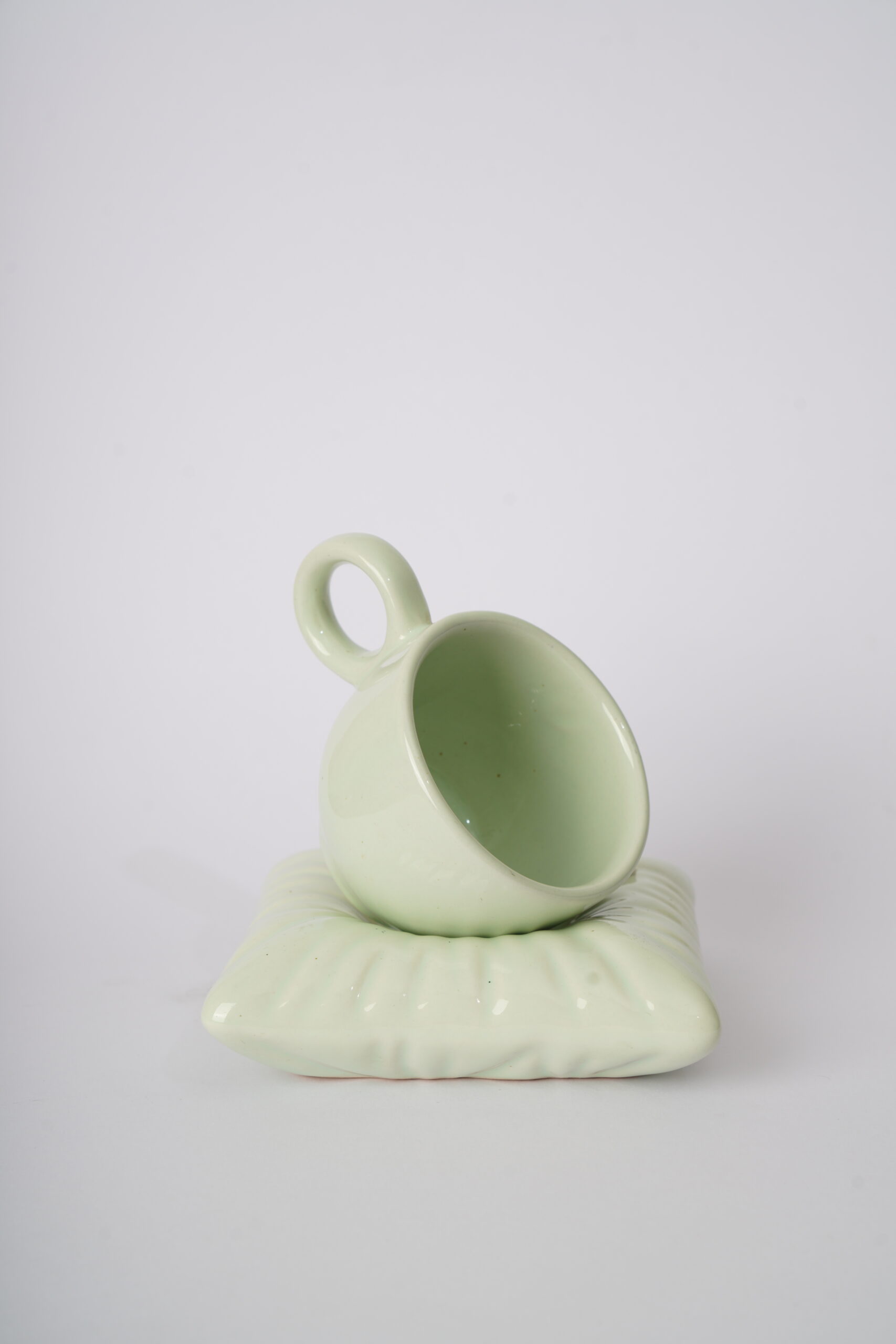Mint Pillow Cup & Saucer Set