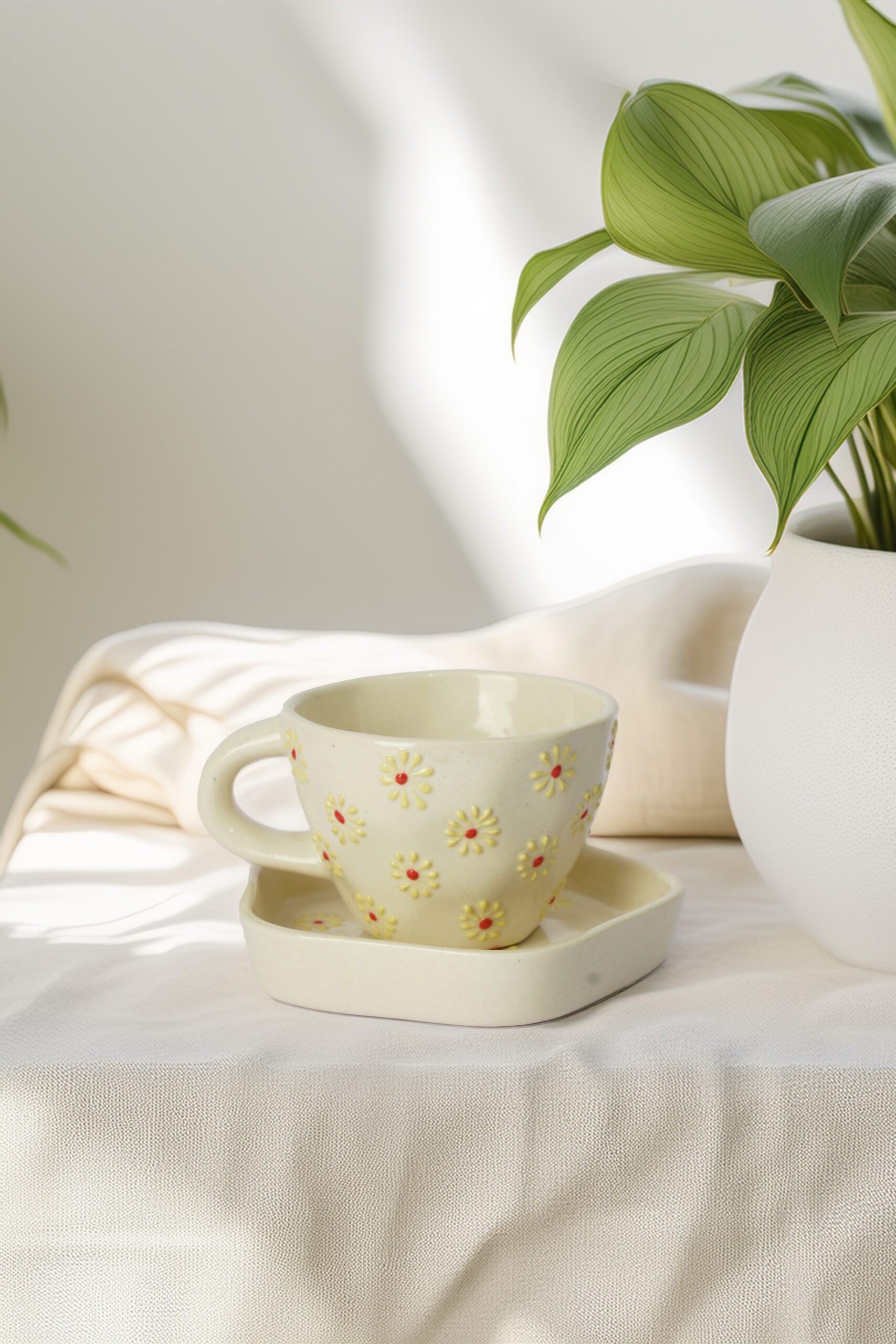 Sunny Daisy Cup Set